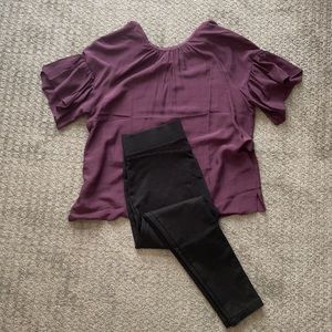 Black LOFT Ponte Leggings